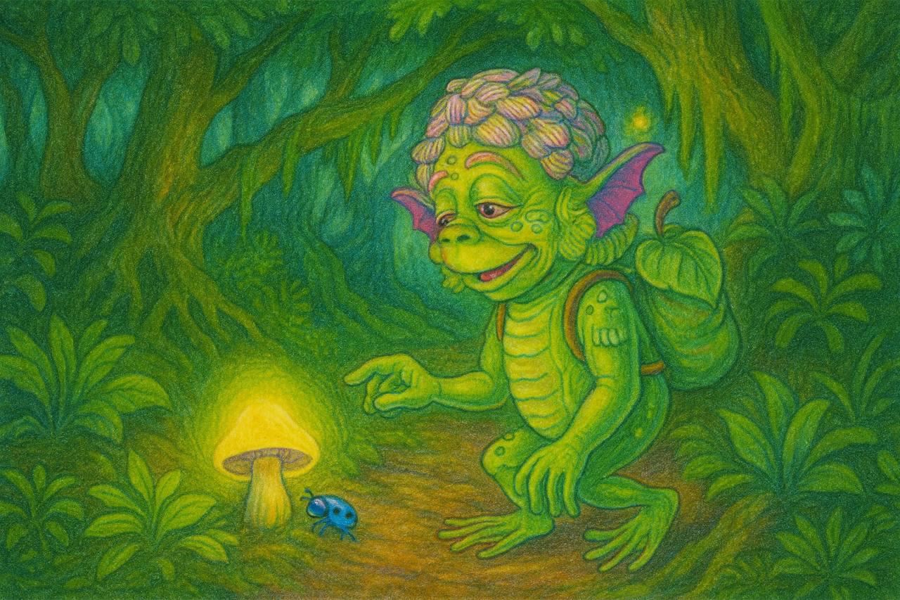 Gap-Toothed Frog art 2