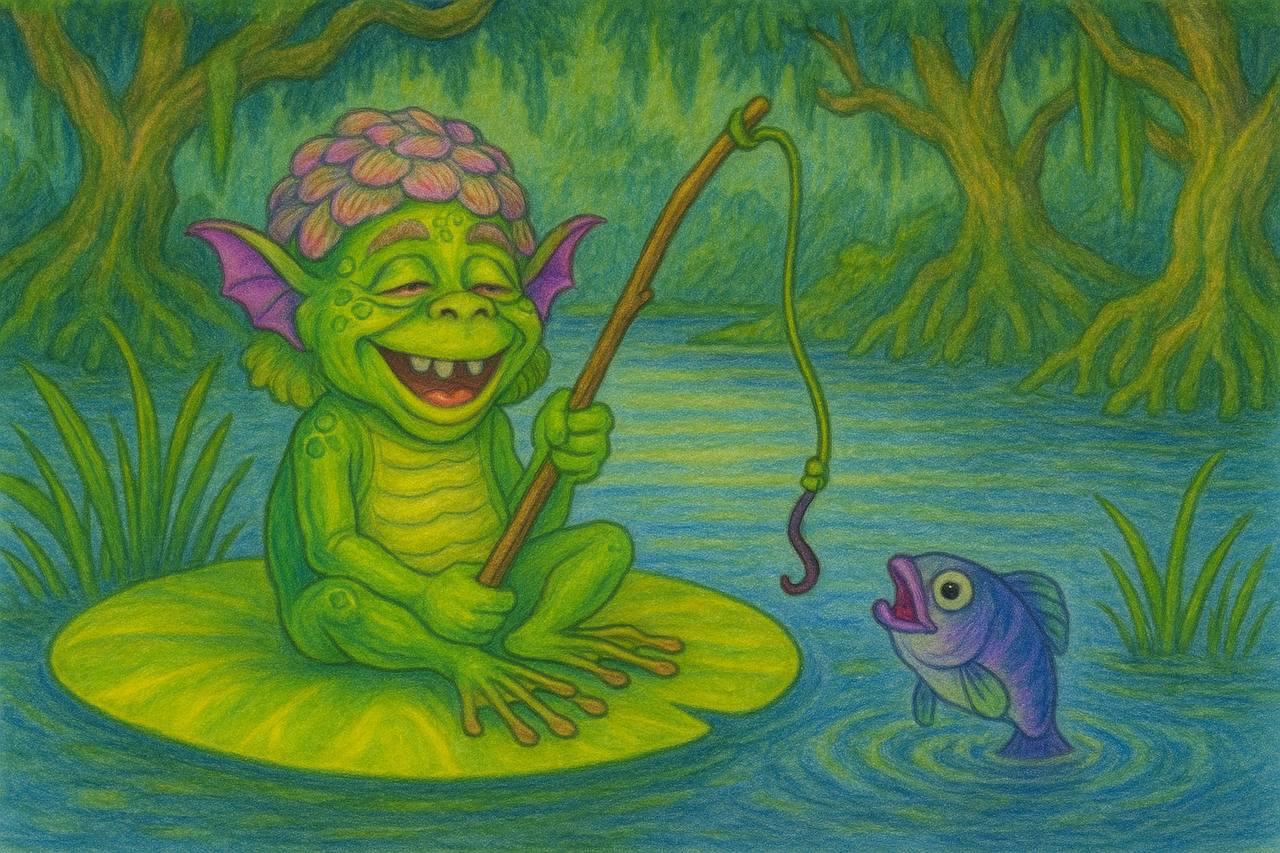 Gap-Toothed Frog art 3