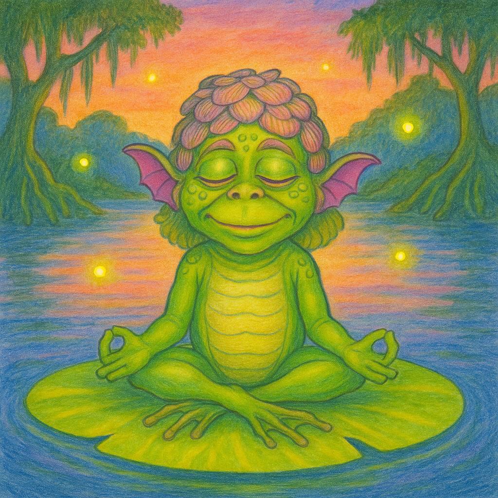 Gap-Toothed Frog art 4