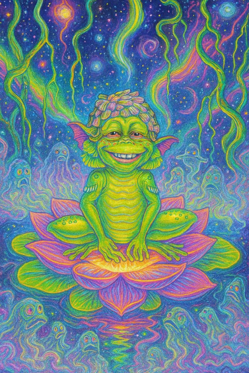 Gap-Toothed Frog art 4